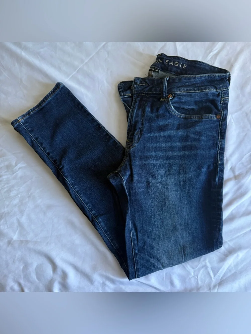 Men’s American Eagle Outfitters Dark Blue Slim Straight Fit